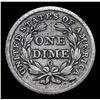 Image 3 : 1838-o 'o' Above Bow f-102 Seated Liberty Dime 10c Grades f details