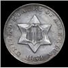 Image 2 : 1853 Three Cent Silver 3cs Grades Choice AU/BU Slider