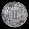 Image 3 : 1853 Three Cent Silver 3cs Grades Choice AU/BU Slider