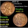 Image 1 : 1927-d Lincoln Cent 1c Grades Select+ Unc RB