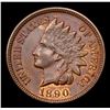 Image 2 : 1890 Indian Cent 1c Grades Choice+ Unc BN