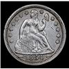 Image 2 : 1854-p Seated Liberty Dime 10c Grades Select AU