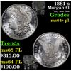 Image 1 : 1881-s Morgan Dollar $1 Grades Choice Unc+ PL
