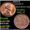 Image 1 : 1922-d Lincoln Cent 1c Grades Select+ Unc RB