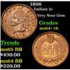 Image 1 : 1896 Indian Cent 1c Grades Choice+ Unc RB