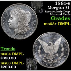 1881-s Morgan Dollar $1 Grades Select Unc+ DMPL