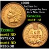 Image 1 : 1909 Indian Cent 1c Grades Choice+ Unc RD