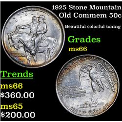 1925 Stone Mountain Old Commem Half Dollar 50c Grades GEM+ Unc