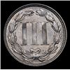 Image 3 : 1866 Mint Error Three Cent Copper Nickel 3cn Grades Choice+ Unc