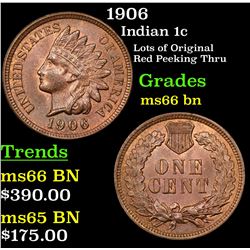 1906 Indian Cent 1c Grades GEM+ Unc BN