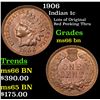 Image 1 : 1906 Indian Cent 1c Grades GEM+ Unc BN