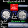 Image 1 : Buffalo Nickel Shotgun Roll in Old Bank Style 'Bell Telephone'  Wrapper 1918 & d Mint Ends