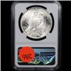Image 3 : NGC 1923-p Peace Dollar $1 Graded ms63 By NGC