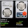 Image 1 : NGC 1898-o Morgan Dollar $1 Graded ms63 By NGC