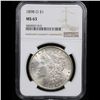 Image 2 : NGC 1898-o Morgan Dollar $1 Graded ms63 By NGC
