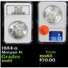 Image 1 : NGC 1884-o Morgan Dollar $1 Graded ms63 By NGC