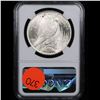Image 3 : NGC 1925-p Peace Dollar $1 Graded ms64+ By NGC