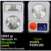 Image 1 : NGC 1887-p Morgan Dollar $1 Graded ms65 By NGC