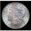 Image 2 : ***Auction Highlight*** 1891-p Rainbow Toned Morgan Dollar $1 Graded Choice+ Unc By USCG (fc)