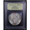 Image 4 : ***Auction Highlight*** 1891-p Rainbow Toned Morgan Dollar $1 Graded Choice+ Unc By USCG (fc)