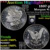 ***Auction Highlight*** 1897-p Morgan Dollar $1 Graded GEM+ DMPL By USCG (fc)