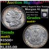 Image 1 : ***Auction Highlight*** 1892-p Superb Rim Toning Morgan Dollar $1 Graded Choice+ Unc By USCG (fc)
