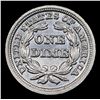 Image 3 : ***Auction Highlight*** 1850-p f-108a Seated Liberty Dime 10c Graded Choice Unc By USCG (fc)