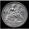 Image 2 : ***Auction Highlight*** 1887-p Seated Liberty Dime 10c Graded GEM Unc By USCG (fc)