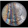 Image 2 : ***Auction Highlight*** 1884-cc Rainbow Toned Morgan Dollar $1 Graded Choice+ Unc By USCG (fc)