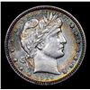 Image 2 : ***Auction Highlight*** 1916-d Rainbow Rim Toned Barber Quarter 25c Graded Choice Unc By USCG (fc)