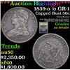 ***Auction Highlight*** 1839-o /o GR-1 Capped Bust Half Dollar 50c Graded AU Details By USCG (fc)