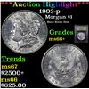 Image 1 : ***Auction Highlight*** 1903-p Morgan Dollar $1 Graded GEM++ Unc By USCG (fc)