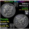 ***Auction Highlight*** 1884-s Morgan Dollar $1 Graded Unc Details PL By USCG (fc)