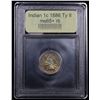 Image 4 : ***Auction Highlight*** 1886 Ty II Indian Cent 1c Graded Gem+ Unc RB By USCG (fc)
