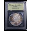 Image 4 : ***Auction Highlight*** 1889-p Rainbow Toned Morgan Dollar $1 Graded GEM+ Unc By USCG (fc)