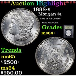 ***Auction Highlight*** 1888-s Morgan Dollar $1 Graded Choice+ Unc By USCG (fc)