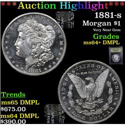 ***Auction Highlight*** 1881-s Morgan Dollar $1 Graded Choice Unc+ DMPL By USCG (fc)