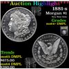Image 1 : ***Auction Highlight*** 1881-s Morgan Dollar $1 Graded Choice Unc+ DMPL By USCG (fc)
