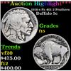 ***Auction Highlight*** 1918-s Fs 401 2 Feathers Buffalo Nickel 5c Grades f+ (fc)