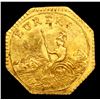 Image 2 : ***Auction Highlight*** 1884 CALIFORNIA GOLD CHARM EUREKA SITTING OCTAGONAL Grades Choice Unc (fc)