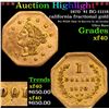 ***Auction Highlight*** 1870  $1 BG-11118 california fractional gold  Grades xf (fc)
