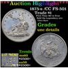 ***Auction Highlight*** 1875-s /CC FS-501 Trade Dollar $1 Grades Unc Details (fc)