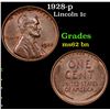 Image 1 : 1928-p Lincoln Cent 1c Grades Select Unc BN