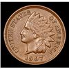 Image 2 : 1907 Indian Cent 1c Grades Choice AU/BU Slider
