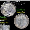 Image 1 : 1929-p Mercury Dime 10c Grades Select Unc FSB