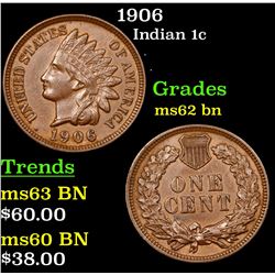 1906 Indian Cent 1c Grades Select Unc BN