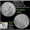 Image 1 : 1878-p 7tf Morgan Dollar $1 Grades Select AU