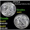 Image 1 : 1944-p Walking Liberty Half Dollar 50c Grades Select Unc