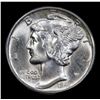 Image 2 : 1941-d Mercury Dime 10c Grades GEM+ FSB