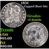 1831 Capped Bust Half Dollar 50c Grades vf details
